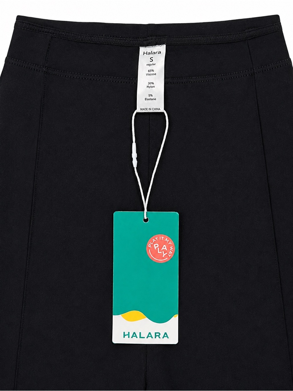 Halara Black Wide Leg Palazzo Pants High Rise Stretch Size S - Picture 2 of 5